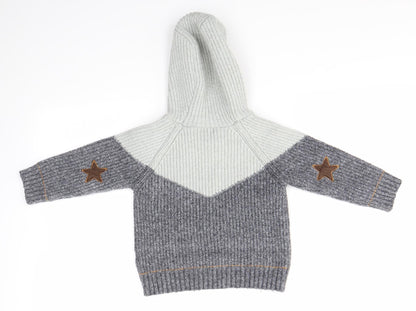 NEXT Girls Grey   Pullover Hoodie Size 2-3 Years