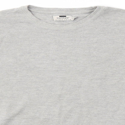 Topman Mens Grey   Pullover Jumper Size M