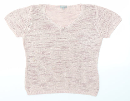 Womens UK Size M M&S Pink Pullover Jumper