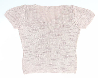 Womens UK Size M M&S Pink Pullover Jumper