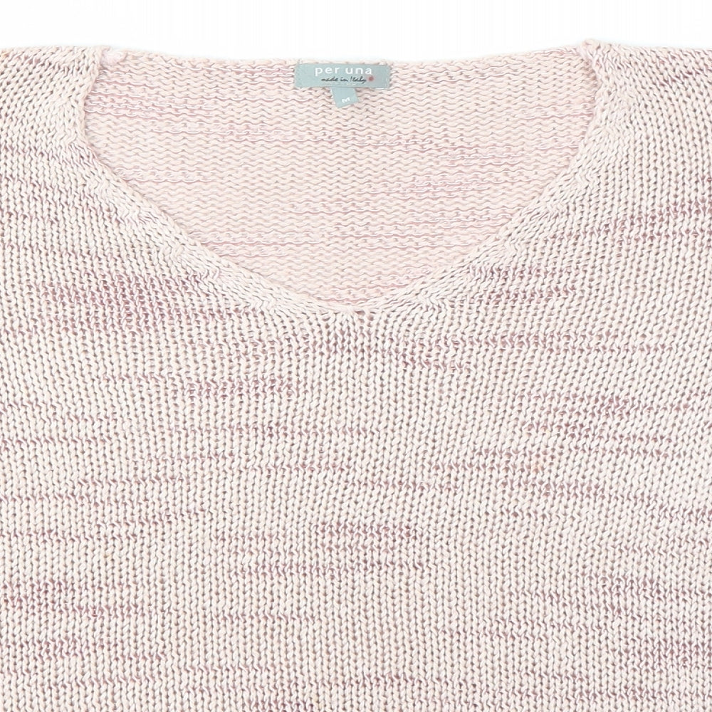 Womens UK Size M M&S Pink Pullover Jumper