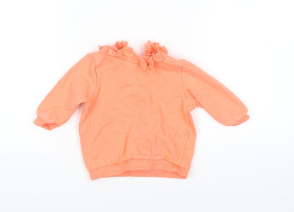 F&F Girls Pink   Pullover Jumper Size 0-3 Months