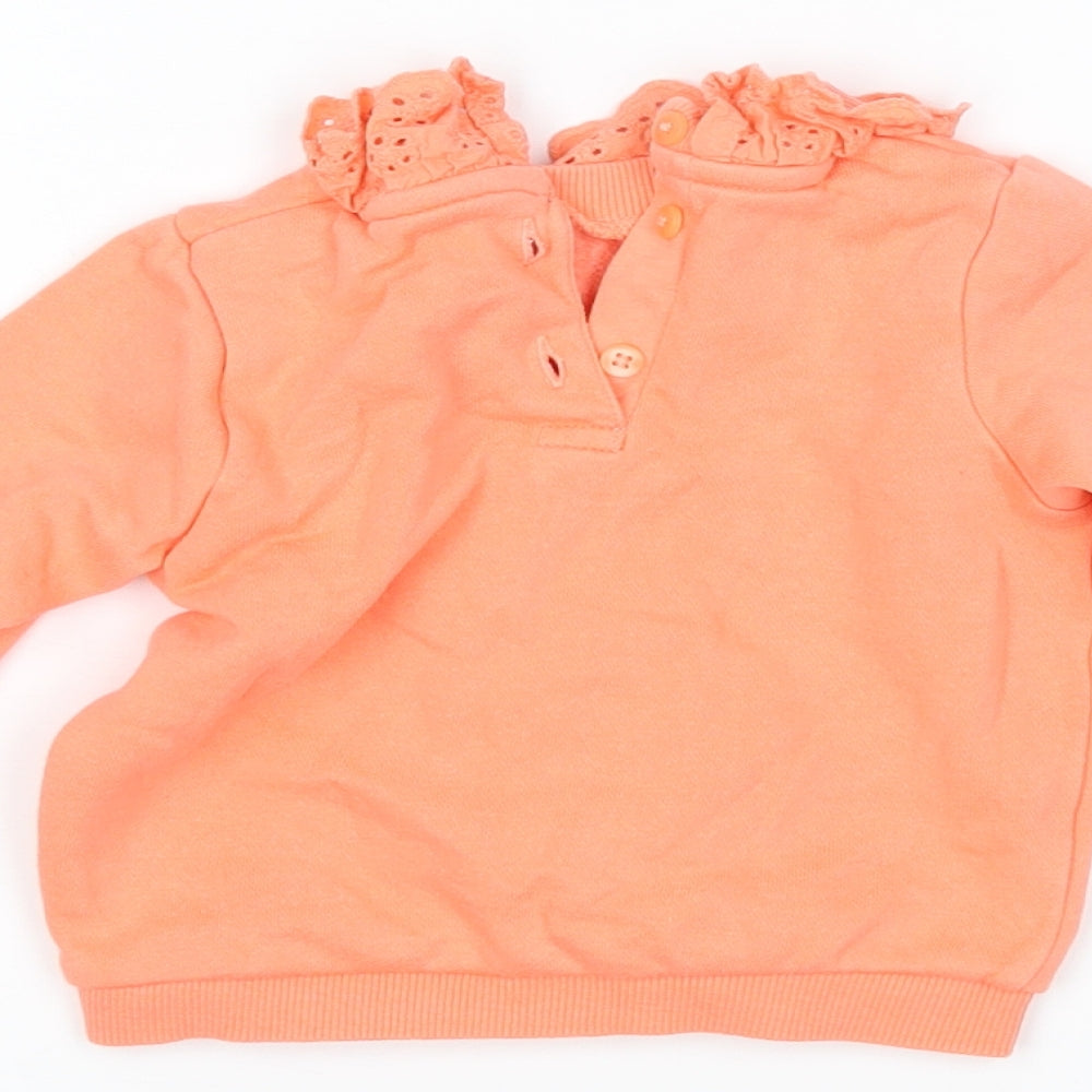 F&F Girls Pink   Pullover Jumper Size 0-3 Months