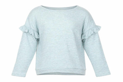 Front view of H&M girls’ green jumper, size 9-10, years