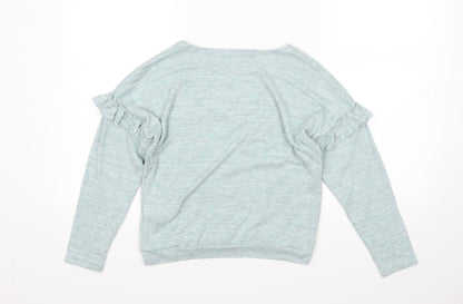 H&M Girls Green   Pullover Jumper Size 9-10 Years