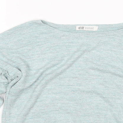 H&M Girls Green   Pullover Jumper Size 9-10 Years