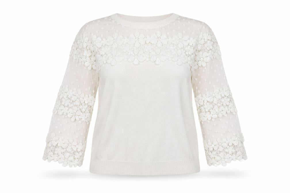 Womens UK Size 16 Per Una White Pullover Jumper