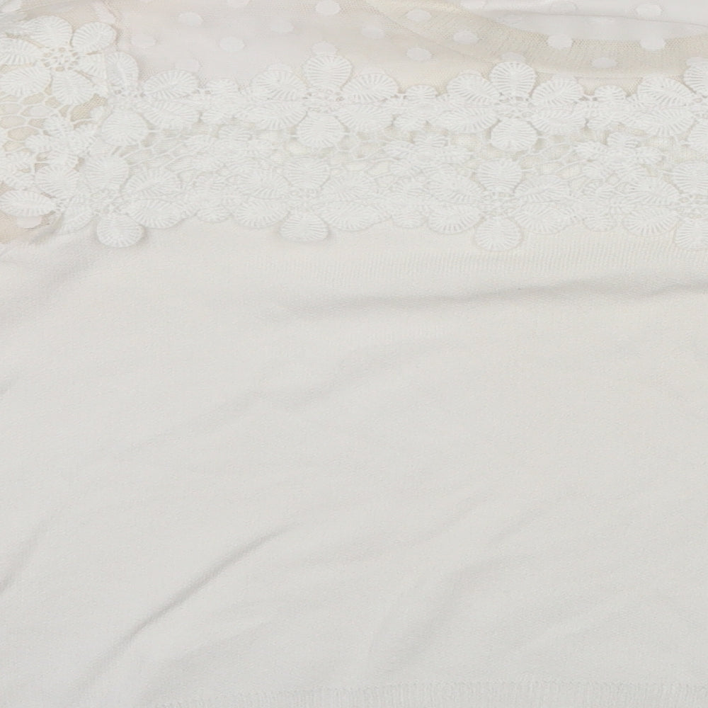 Womens UK Size 16 Per Una White Pullover Jumper