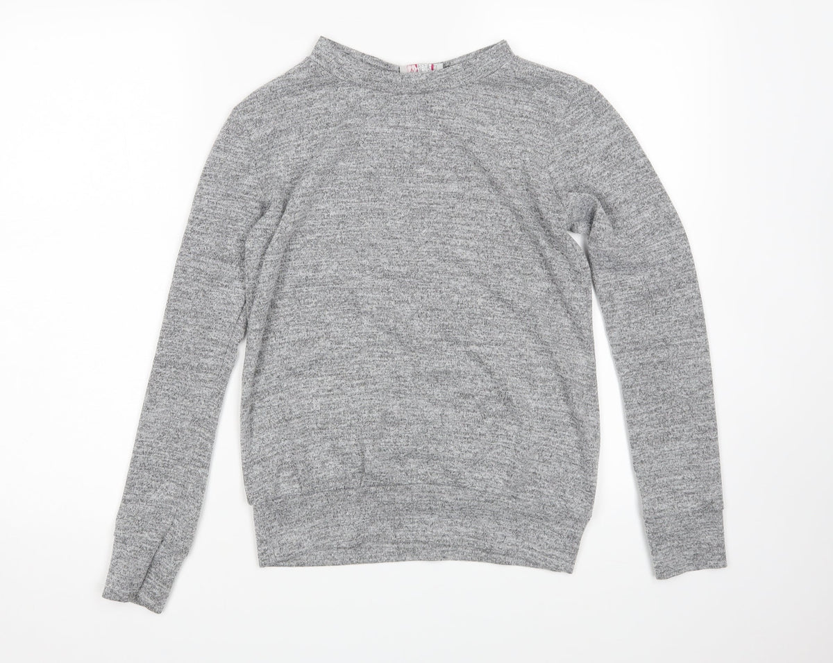 Additional front view of Silk women’s grey jumper, size S