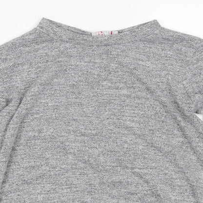 Close-up detail of Silk women’s grey jumper, size S