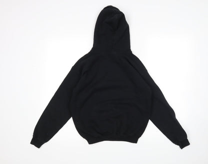Gildan Girls Black   Pullover Hoodie Size L  - Eat Sleep Flip Repeat