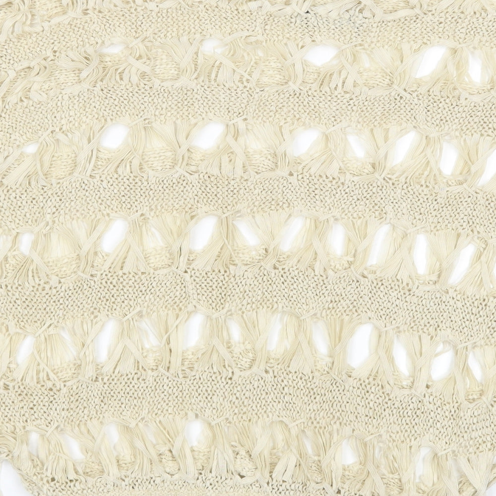 Womens UK Size S Quiz Beige Pullover Jumper