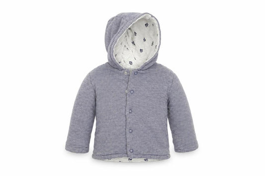 George Baby Blue Striped  Full Zip Jumper Size 0-3 Months