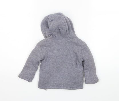 George Baby Blue Striped  Full Zip Jumper Size 0-3 Months