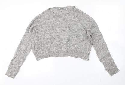 LARA KNIT Womens Grey   Pullover Jumper Size M