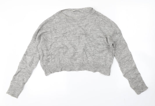 LARA KNIT Womens Grey   Pullover Jumper Size M