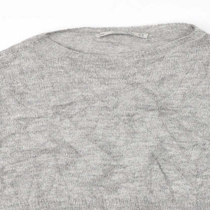 LARA KNIT Womens Grey   Pullover Jumper Size M