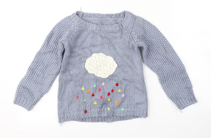 Preworn Girls Blue   Pullover Jumper