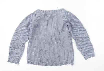 Preworn Girls Blue   Pullover Jumper
