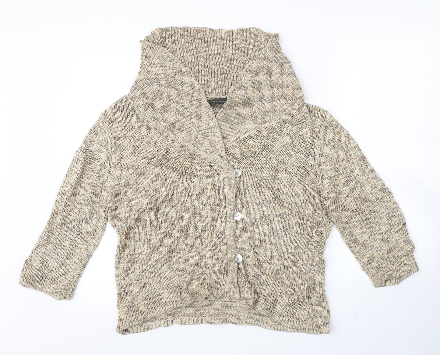 Womens UK Size 18 ALEX & CO Beige Cardigan Jumper