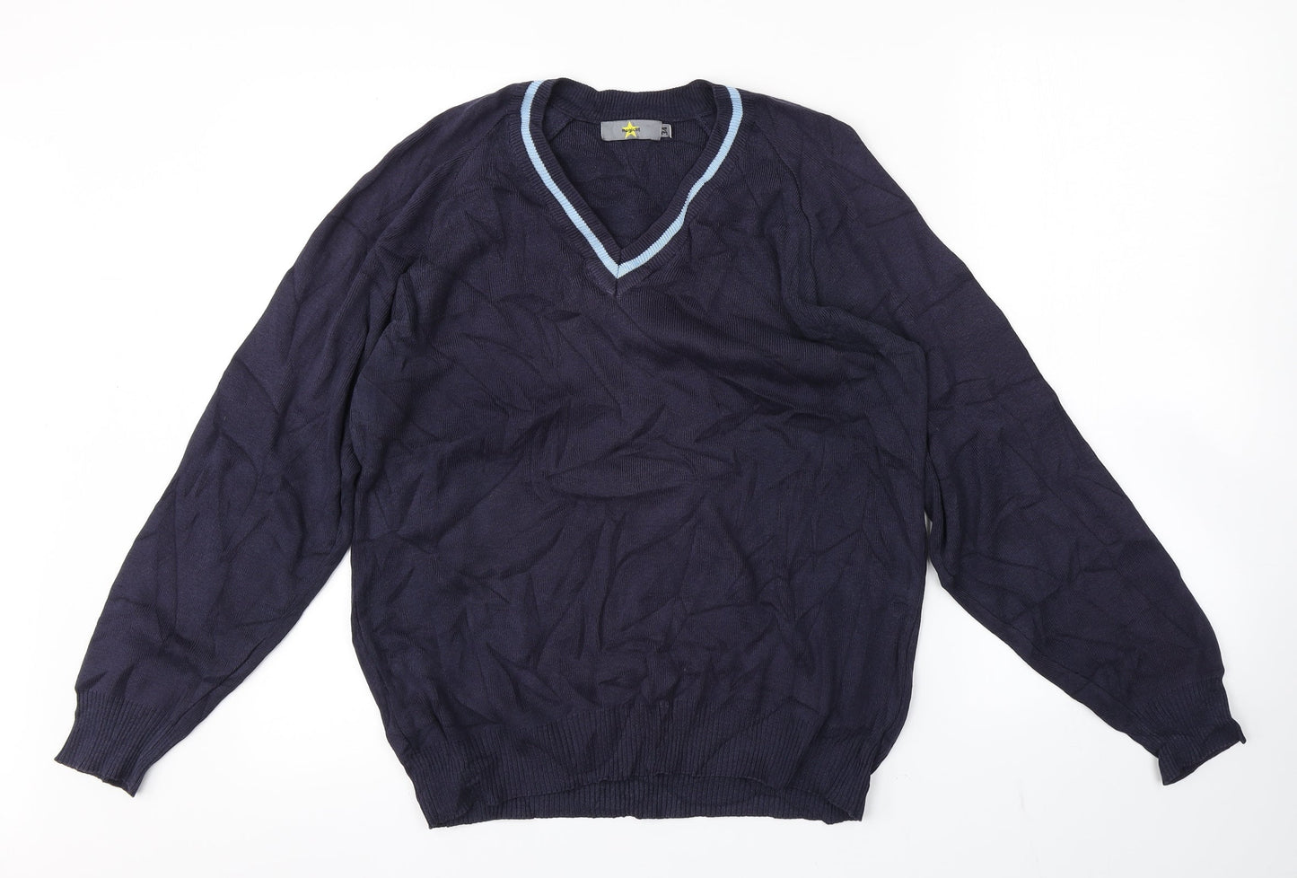 MAGICFIT Mens Blue   Pullover Jumper