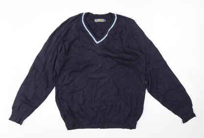 MAGICFIT Mens Blue   Pullover Jumper