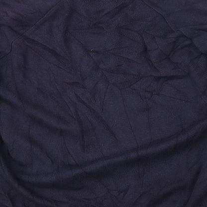 Brand and care label for MAGICFIT men’s blue jumper