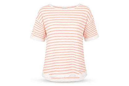 Womens UK Size 10 Peacocks Multicoloured Basic T-Shirt