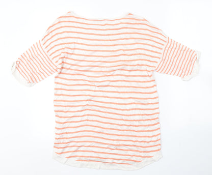 Womens UK Size 10 Peacocks Multicoloured Basic T-Shirt