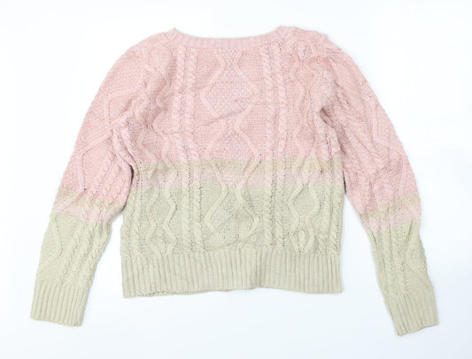 Womens UK Size L KATSUMI Multicoloured Pullover Jumper