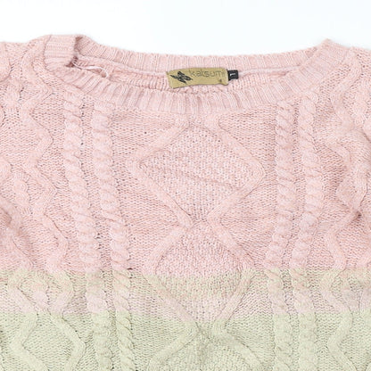 Womens UK Size L KATSUMI Multicoloured Pullover Jumper