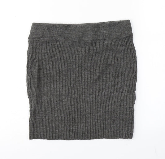 Clockhouse Womens Grey   Straight & Pencil Skirt Size M