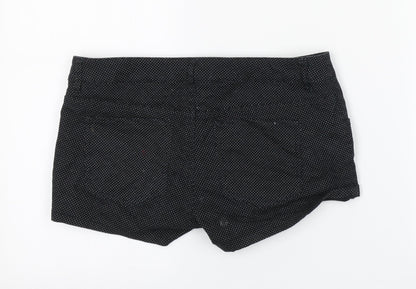 H&M Womens Black   Hot Pants Shorts Size 6