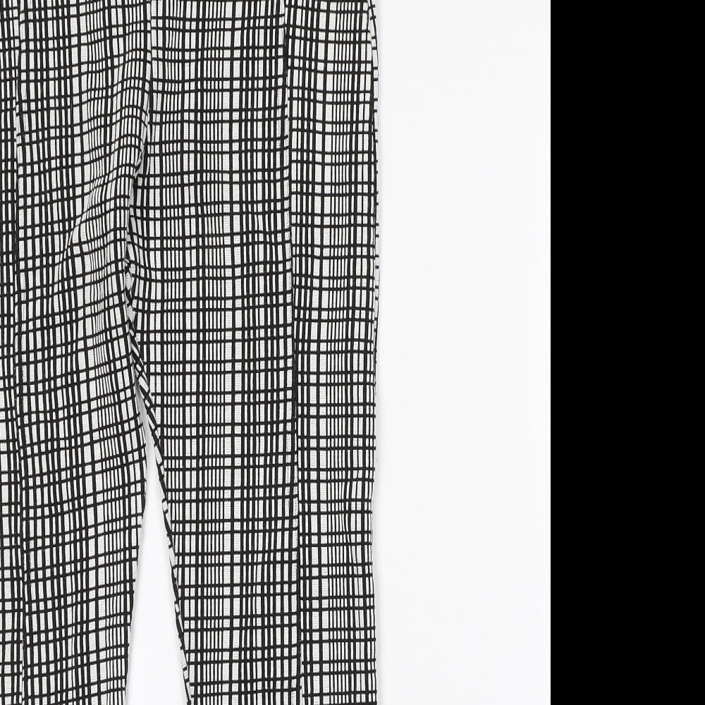 Jane Norman Womens Multicoloured Check  Trousers  Size 10 L25 in
