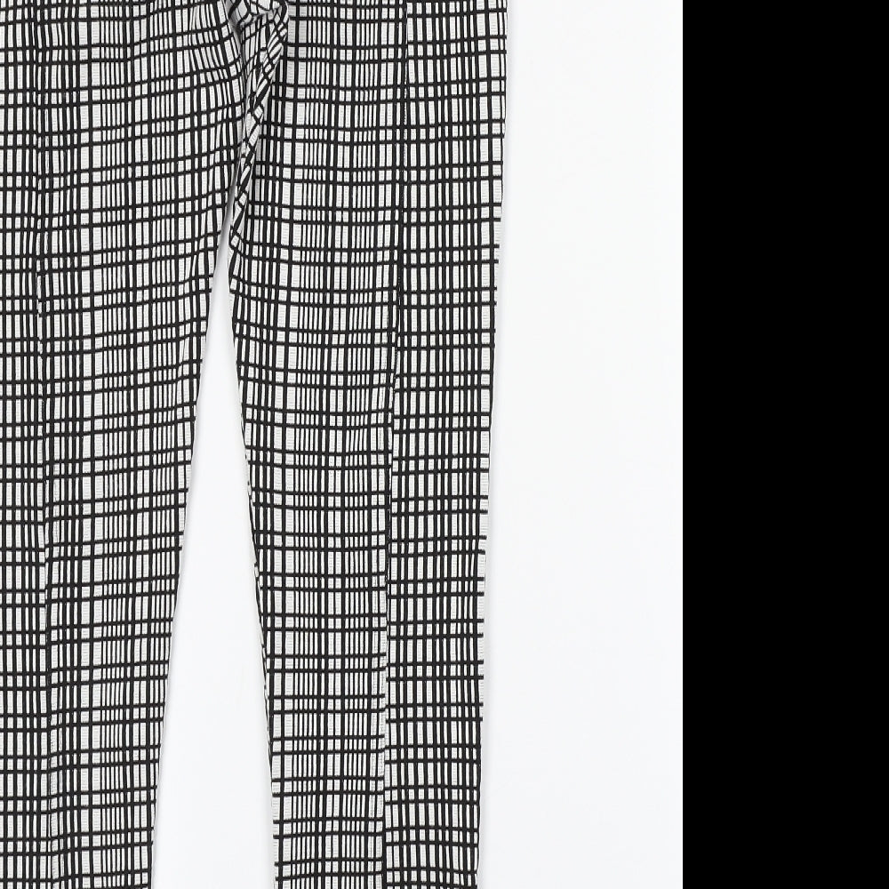 Jane Norman Womens Multicoloured Check  Trousers  Size 10 L25 in