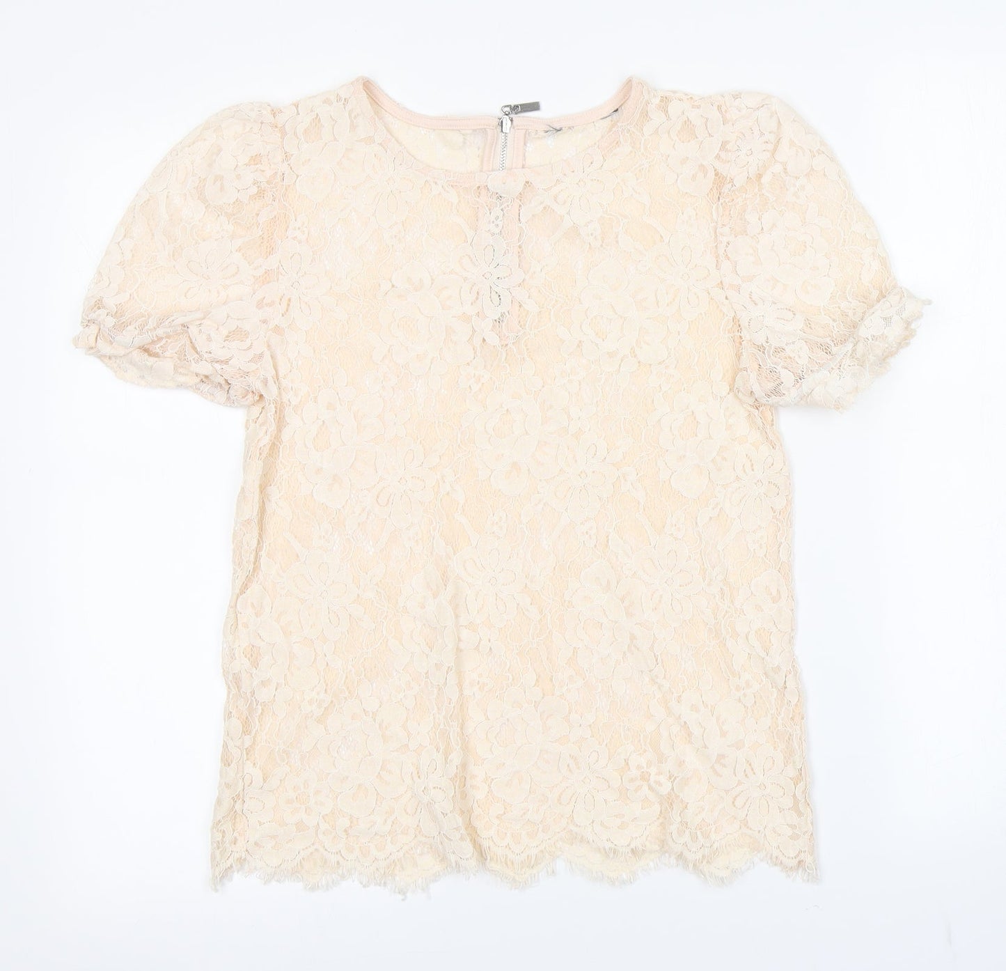 Womens UK Size  Preworn Pink Basic Blouse