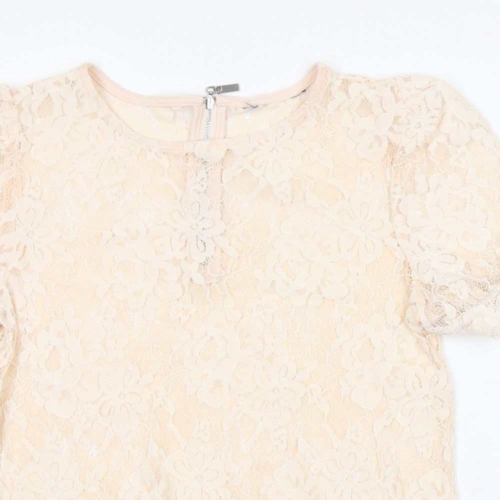 Womens UK Size  Preworn Pink Basic Blouse