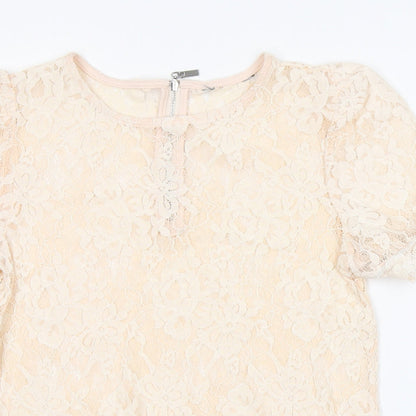 Womens UK Size  Preworn Pink Basic Blouse