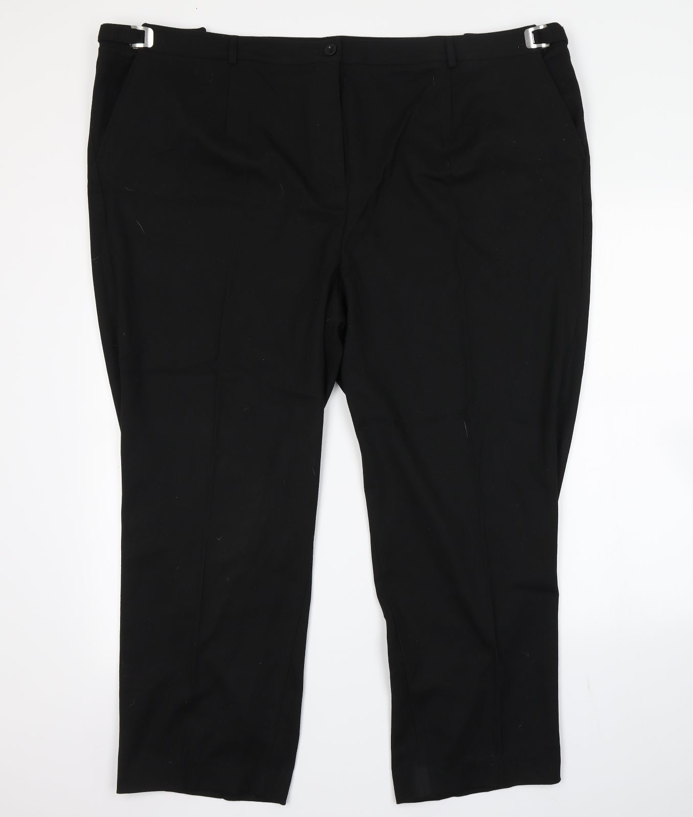 Womens UK Size 28 Daxon Regular Fit  Black Trousers