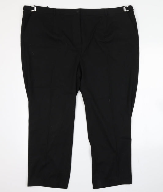 Daxon Womens Black   Trousers  Size 28 L26 in
