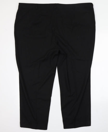 Womens UK Size 28 Daxon Regular Fit  Black Trousers