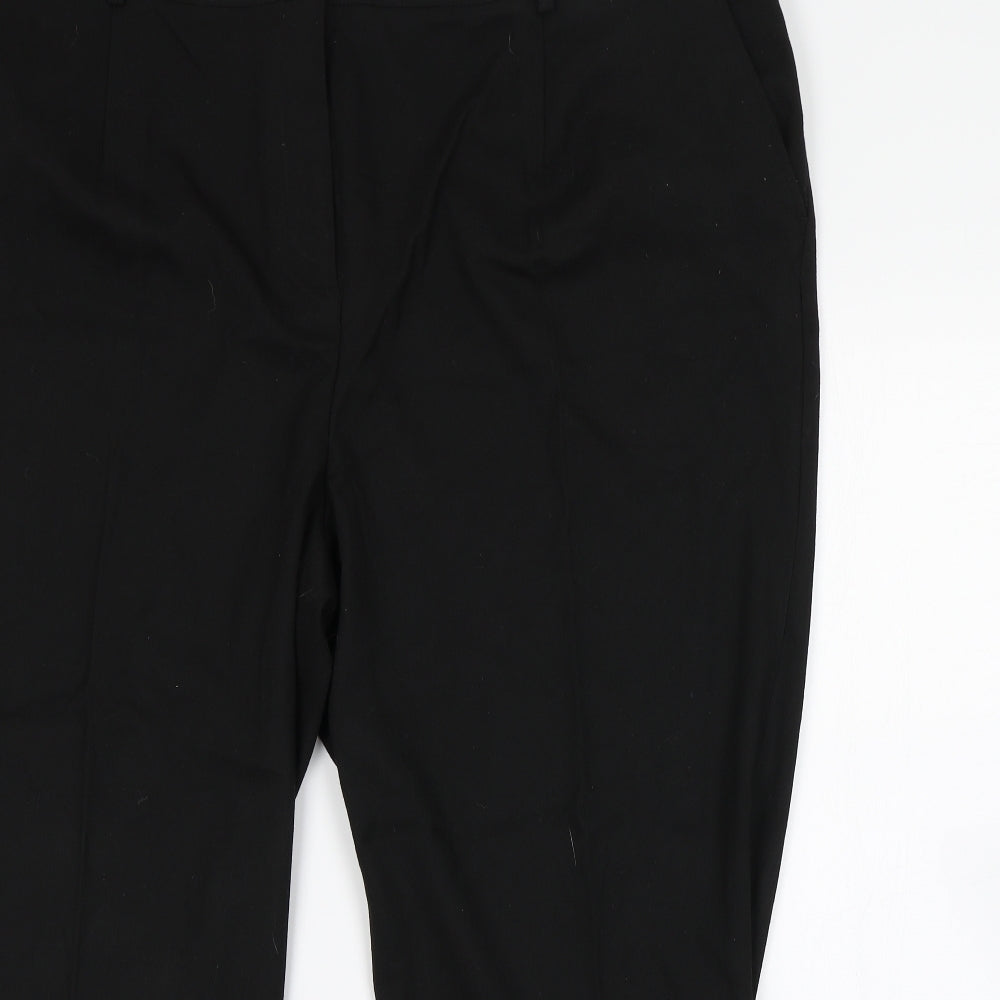 Womens UK Size 28 Daxon Regular Fit  Black Trousers