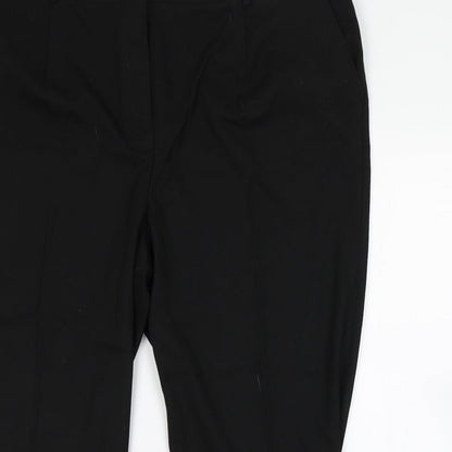 Womens UK Size 28 Daxon Regular Fit  Black Trousers
