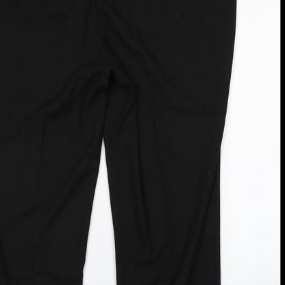 Womens UK Size 28 Daxon Regular Fit  Black Trousers