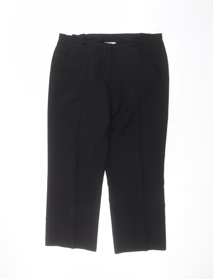 Womens UK Size 14 BHS Regular Fit  Black Trousers