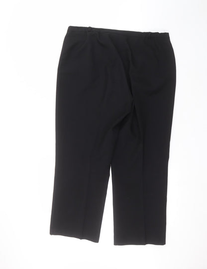 Womens UK Size 14 BHS Regular Fit  Black Trousers
