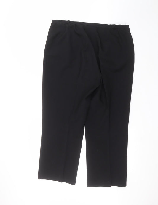 Womens UK Size 14 BHS Regular Fit  Black Trousers