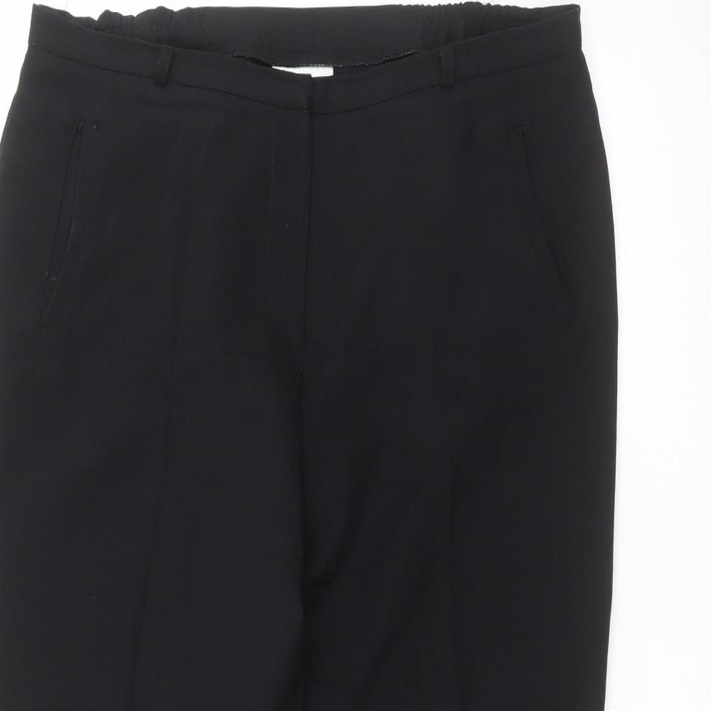 Womens UK Size 14 BHS Regular Fit  Black Trousers