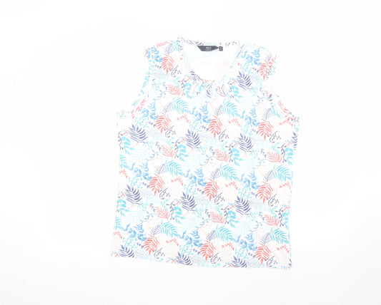 EWM Womens White   Basic Tank Size M