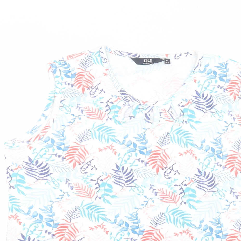 EWM Womens White   Basic Tank Size M